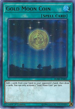 Gold Moon Coin (BLHR-EN003) - Battles of Legend: Hero's Revenge 1st Edition - Premium Yugioh Single from Konami - Just $0.25! Shop now at Game Crave Tournament Store