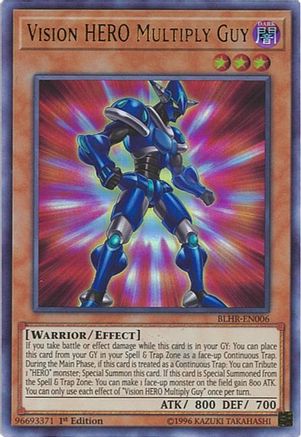 Vision HERO Multiply Guy (BLHR-EN006) - Battles of Legend: Hero's Revenge 1st Edition - Premium Yugioh Single from Konami - Just $0.25! Shop now at Game Crave Tournament Store