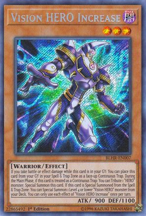 Vision HERO Increase (BLHR-EN007) - Battles of Legend: Hero's Revenge 1st Edition - Premium Yugioh Single from Konami - Just $4.54! Shop now at Game Crave Tournament Store