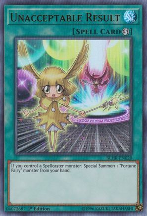 Unacceptable Result (BLHR-EN020) - Battles of Legend: Hero's Revenge 1st Edition - Premium Yugioh Single from Konami - Just $0.25! Shop now at Game Crave Tournament Store