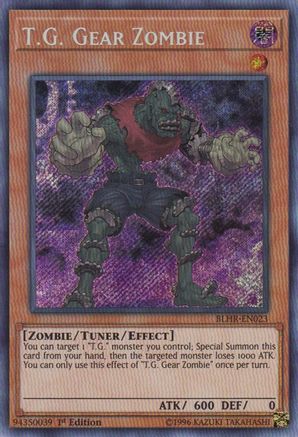 T.G. Gear Zombie (BLHR-EN023) - Battles of Legend: Hero's Revenge 1st Edition - Premium Yugioh Single from Konami - Just $0.25! Shop now at Game Crave Tournament Store