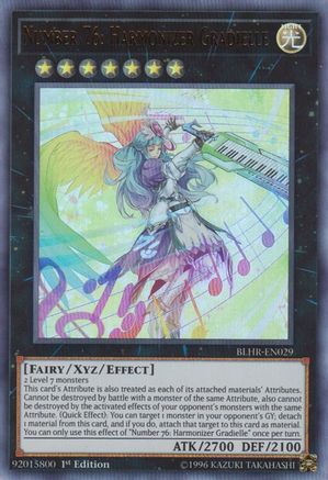 Number 76: Harmonizer Gradielle (BLHR-EN029) - Battles of Legend: Hero's Revenge 1st Edition - Premium Yugioh Single from Konami - Just $4.36! Shop now at Game Crave Tournament Store