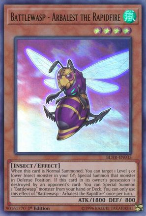 Battlewasp - Arbalest the Rapidfire (BLHR-EN035) - Battles of Legend: Hero's Revenge 1st Edition - Premium Yugioh Single from Konami - Just $0.27! Shop now at Game Crave Tournament Store