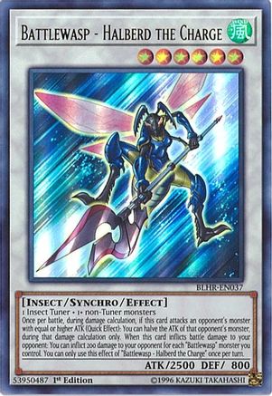 Battlewasp - Halberd the Charge (BLHR-EN037) - Battles of Legend: Hero's Revenge 1st Edition - Premium Yugioh Single from Konami - Just $0.25! Shop now at Game Crave Tournament Store