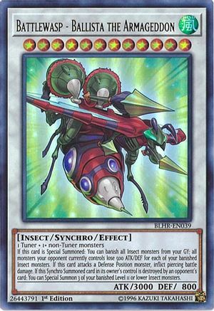 Battlewasp - Ballista the Armageddon (BLHR-EN039) - Battles of Legend: Hero's Revenge 1st Edition - Premium Yugioh Single from Konami - Just $0.25! Shop now at Game Crave Tournament Store