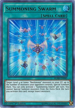 Summoning Swarm (BLHR-EN040) - Battles of Legend: Hero's Revenge 1st Edition - Premium Yugioh Single from Konami - Just $0.25! Shop now at Game Crave Tournament Store