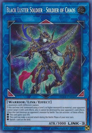 Black Luster Soldier - Soldier of Chaos (BLHR-EN046) - Battles of Legend: Hero's Revenge 1st Edition - Premium Yugioh Single from Konami - Just $7.02! Shop now at Game Crave Tournament Store