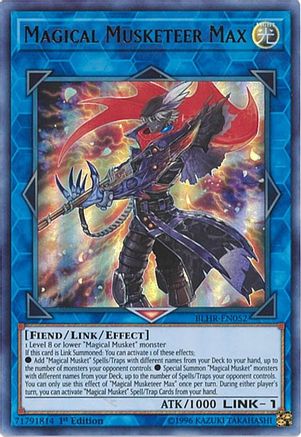 Magical Musketeer Max (BLHR-EN052) - Battles of Legend: Hero's Revenge 1st Edition - Premium Yugioh Single from Konami - Just $0.70! Shop now at Game Crave Tournament Store