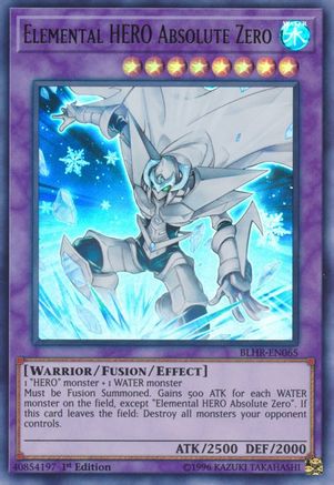 Elemental HERO Absolute Zero (BLHR-EN065) - Battles of Legend: Hero's Revenge 1st Edition - Premium Yugioh Single from Konami - Just $5.79! Shop now at Game Crave Tournament Store
