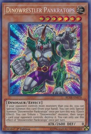 Dinowrestler Pankratops (BLHR-EN070) - Battles of Legend: Hero's Revenge 1st Edition - Premium Yugioh Single from Konami - Just $1.07! Shop now at Game Crave Tournament Store