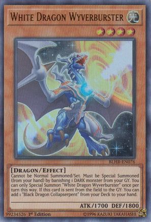 White Dragon Wyverburster (BLHR-EN076) - Battles of Legend: Hero's Revenge 1st Edition - Premium Yugioh Single from Konami - Just $0.50! Shop now at Game Crave Tournament Store
