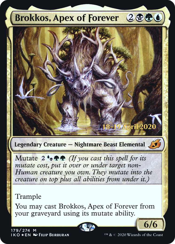 Brokkos, Apex of Forever (PIKO-179S) - Ikoria: Lair of Behemoths Promos Foil - Premium MTG Single from Wizards of the Coast - Just $0.40! Shop now at Game Crave Tournament Store