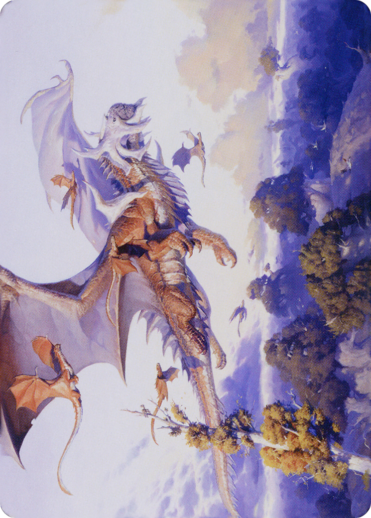 Rith, Liberated Primeval // Rith, Liberated Primeval (ADMU-052) - Dominaria United Art Series (Borderless) - Premium MTG Single from Wizards of the Coast - Just $0! Shop now at Game Crave Tournament Store