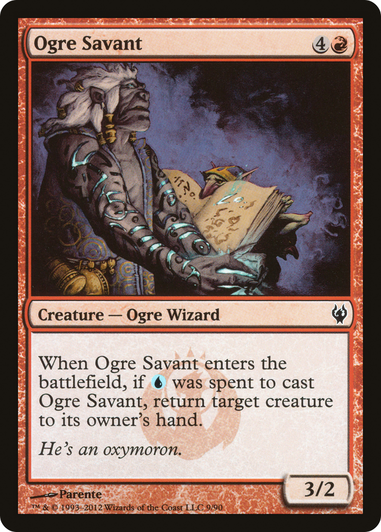 Ogre Savant (DDJ-009) - Duel Decks: Izzet vs. Golgari - Premium MTG Single from Wizards of the Coast - Just $0.08! Shop now at Game Crave Tournament Store