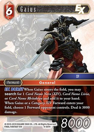 Gaius EX (OPUS IX) - Premium Final Fantasy Single from Opus IX - Just $0.24! Shop now at Game Crave Tournament Store