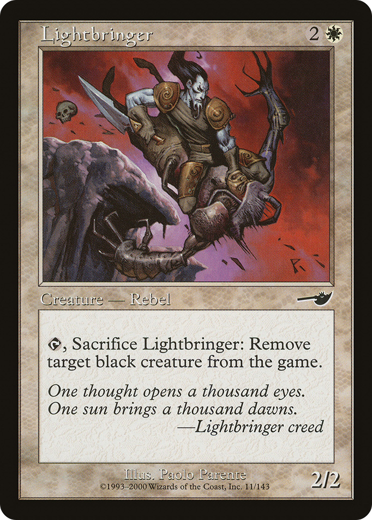 Lightbringer (NEM-011) - Nemesis - Premium MTG Single from Wizards of the Coast - Just $0.25! Shop now at Game Crave Tournament Store