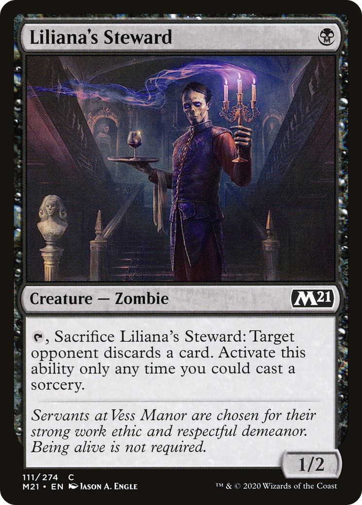 Liliana's Steward (M21-111) - Core Set 2021 Foil - Premium MTG Single from Wizards of the Coast - Just $0.25! Shop now at Game Crave Tournament Store
