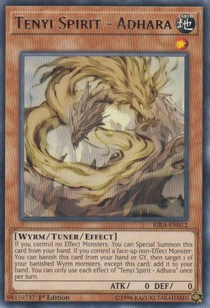 Tenyi Spirit - Adhara (RIRA-EN012) - Rising Rampage 1st Edition - Premium Yugioh Single from Konami - Just $0.25! Shop now at Game Crave Tournament Store