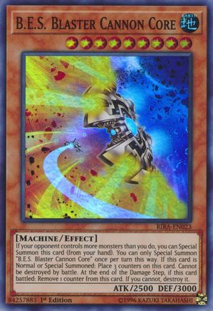 B.E.S. Blaster Cannon Core (RIRA-EN023) - Rising Rampage 1st Edition - Premium Yugioh Single from Konami - Just $0.24! Shop now at Game Crave Tournament Store
