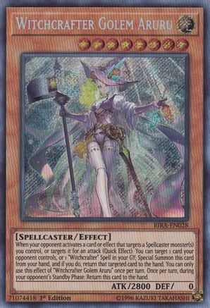 Witchcrafter Golem Aruru (RIRA-EN028) - Rising Rampage 1st Edition - Premium Yugioh Single from Konami - Just $1.58! Shop now at Game Crave Tournament Store