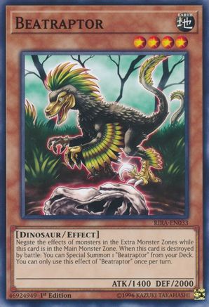 Beatraptor (RIRA-EN033) - Rising Rampage 1st Edition - Premium Yugioh Single from Konami - Just $0.25! Shop now at Game Crave Tournament Store