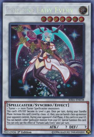 Fortune Lady Every (RIRA-EN038) - Rising Rampage 1st Edition - Premium Yugioh Single from Konami - Just $15.88! Shop now at Game Crave Tournament Store