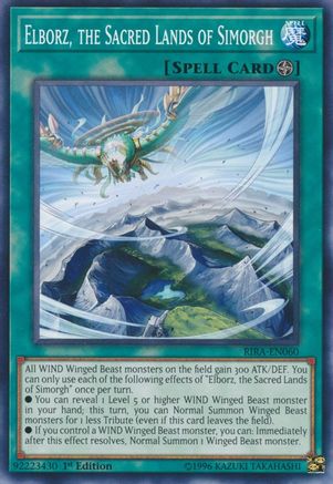 Elborz, the Sacred Lands of Simorgh (RIRA-EN060) - Rising Rampage 1st Edition - Premium Yugioh Single from Konami - Just $0.30! Shop now at Game Crave Tournament Store