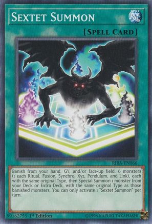 Sextet Summon (RIRA-EN066) - Rising Rampage Unlimited - Premium Yugioh Single from Konami - Just $0.25! Shop now at Game Crave Tournament Store