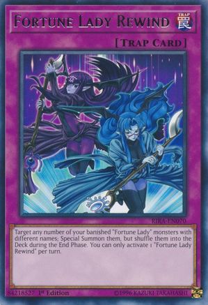 Fortune Lady Rewind (RIRA-EN070) - Rising Rampage Unlimited - Premium Yugioh Single from Konami - Just $0.25! Shop now at Game Crave Tournament Store