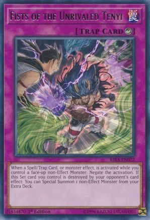 Fists of the Unrivaled Tenyi (RIRA-EN072) - Rising Rampage 1st Edition - Premium Yugioh Single from Konami - Just $0.25! Shop now at Game Crave Tournament Store