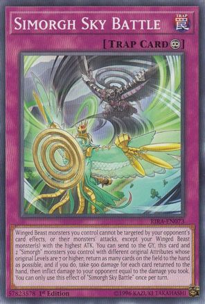 Simorgh Sky Battle (RIRA-EN073) - Rising Rampage 1st Edition - Premium Yugioh Single from Konami - Just $0.25! Shop now at Game Crave Tournament Store