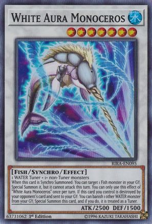 White Aura Monoceros (RIRA-EN095) - Rising Rampage Unlimited - Premium Yugioh Single from Konami - Just $0.30! Shop now at Game Crave Tournament Store