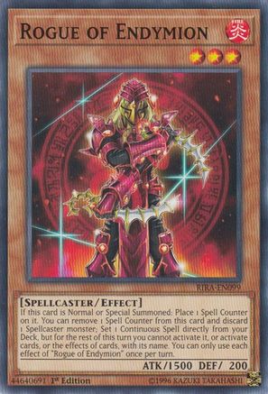 Rogue of Endymion (RIRA-EN099) - Rising Rampage Unlimited - Premium Yugioh Single from Konami - Just $0.25! Shop now at Game Crave Tournament Store