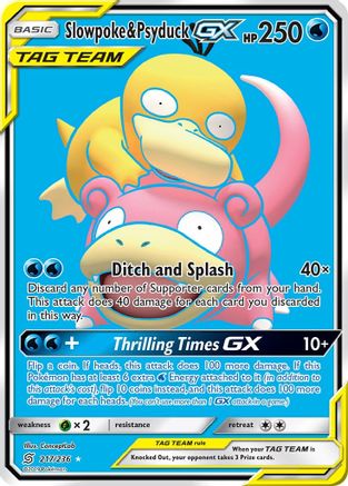 Slowpoke & Psyduck-GX 217/236 - Unified Minds Holofoil - Premium Pokemon Single from Nintendo - Just $25.24! Shop now at Game Crave Tournament Store