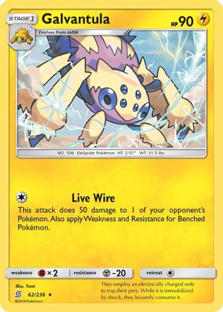 Galvantula 62/236 - Unified Minds Reverse Holofoil - Premium Pokemon Single from Nintendo - Just $0.50! Shop now at Game Crave Tournament Store