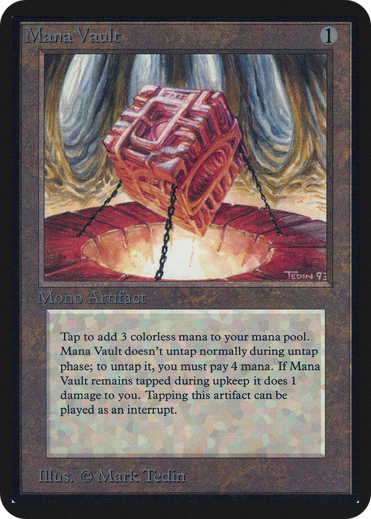 Mana Vault (LEA-259) - Limited Edition Alpha - Premium MTG Single from Wizards of the Coast - Just $0! Shop now at Game Crave Tournament Store