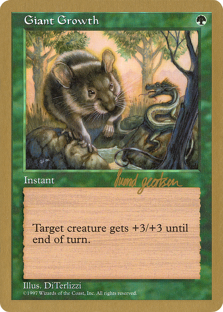 Giant Growth (WC97-SG299) - World Championship Decks 1997 - Premium MTG Single from Wizards of the Coast - Just $0.09! Shop now at Game Crave Tournament Store