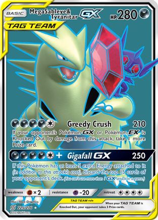 Mega Sableye & Tyranitar-GX 225/236 - Unified Minds Holofoil - Premium Pokemon Single from Nintendo - Just $12.34! Shop now at Game Crave Tournament Store