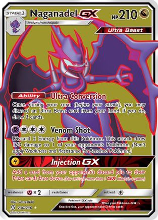 Naganadel-GX 230/236 - Unified Minds Holofoil - Premium Pokemon Single from Nintendo - Just $3.02! Shop now at Game Crave Tournament Store