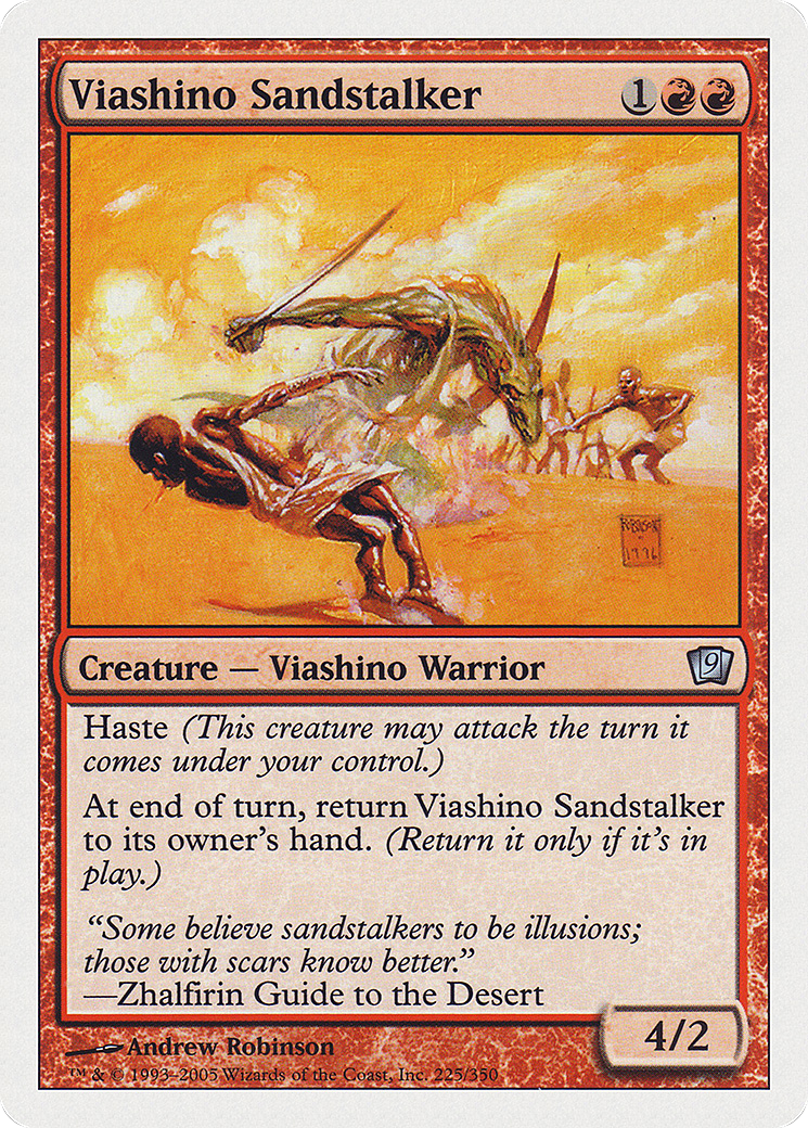 Viashino Sandstalker (9ED-225) - Ninth Edition - Premium MTG Single from Wizards of the Coast - Just $0.09! Shop now at Game Crave Tournament Store