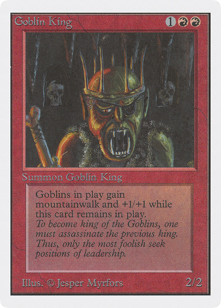 Goblin King (2ED-155) - Unlimited Edition - Premium MTG Single from Wizards of the Coast - Just $13.28! Shop now at Game Crave Tournament Store