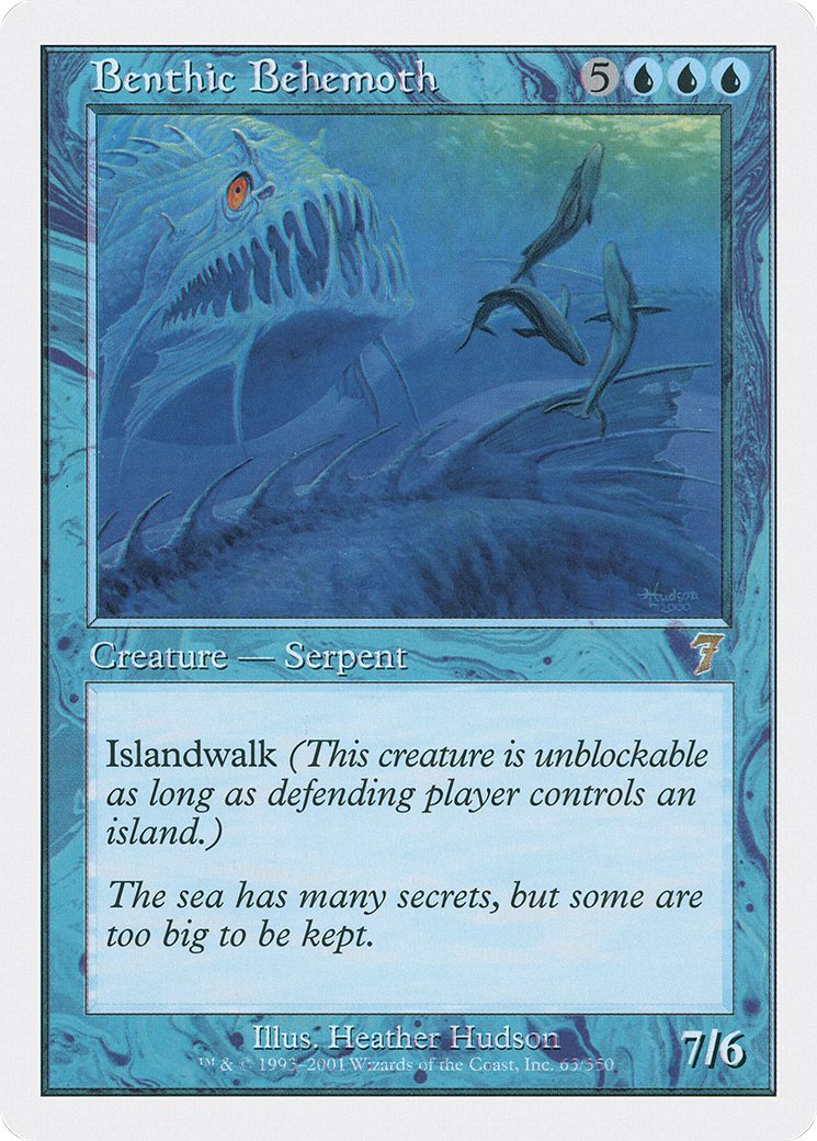Benthic Behemoth (7ED-063) - Seventh Edition - Premium MTG Single from Wizards of the Coast - Just $0.15! Shop now at Game Crave Tournament Store