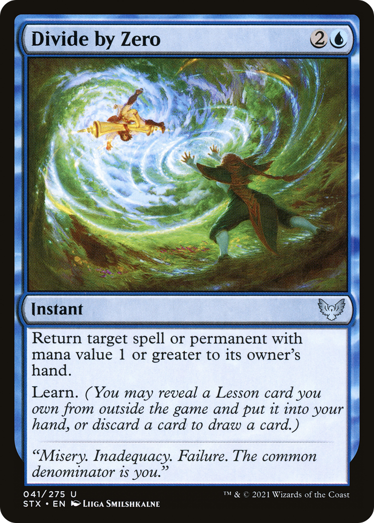Divide by Zero (STX-041) - Strixhaven: School of Mages Foil - Premium MTG Single from Wizards of the Coast - Just $0.08! Shop now at Game Crave Tournament Store