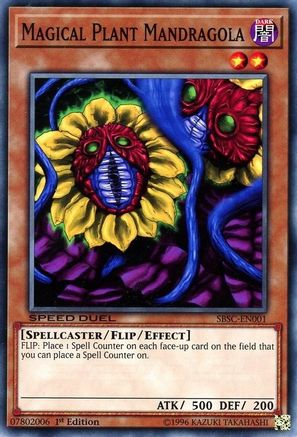 Magical Plant Mandragola (SBSC-EN001) - Speed Duel: Scars of Battle 1st Edition - Premium Yugioh Single from Konami - Just $0.25! Shop now at Game Crave Tournament Store