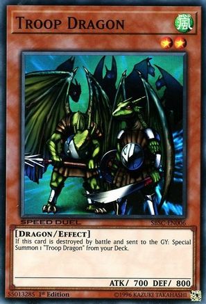 Troop Dragon (SBSC-EN006) - Speed Duel: Scars of Battle 1st Edition - Premium Yugioh Single from Konami - Just $0.15! Shop now at Game Crave Tournament Store