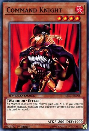Command Knight (SBSC-EN008) - Speed Duel: Scars of Battle 1st Edition - Premium Yugioh Single from Konami - Just $0.25! Shop now at Game Crave Tournament Store