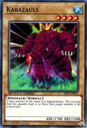 Kabazauls (SBSC-EN017) - Speed Duel: Scars of Battle 1st Edition - Premium Yugioh Single from Konami - Just $0.08! Shop now at Game Crave Tournament Store