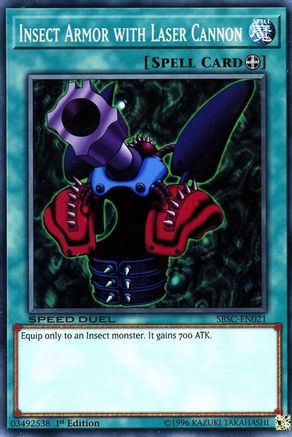 Insect Armor with Laser Cannon (SBSC-EN021) - Speed Duel: Scars of Battle 1st Edition - Premium Yugioh Single from Konami - Just $0.08! Shop now at Game Crave Tournament Store