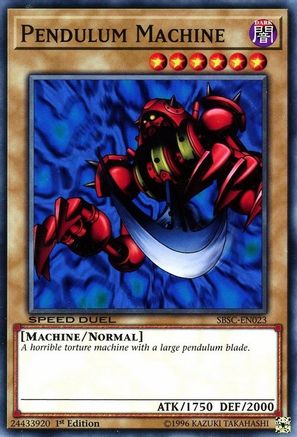 Pendulum Machine (SBSC-EN023) - Speed Duel: Scars of Battle 1st Edition - Premium Yugioh Single from Konami - Just $0.08! Shop now at Game Crave Tournament Store