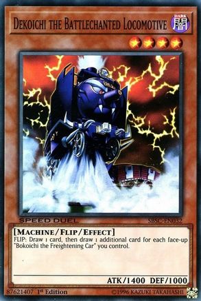 Dekoichi the Battlechanted Locomotive (SBSC-EN032) - Speed Duel: Scars of Battle 1st Edition - Premium Yugioh Single from Konami - Just $1.66! Shop now at Game Crave Tournament Store